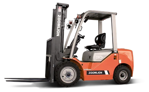 A ZOOMLION FD30H diesel forklift, from ZOOMLION’s North American catalogue