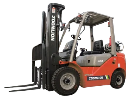 A ZOOMLION FL-L20H LPG forklift, from ZOOMLION’s North American catalogue