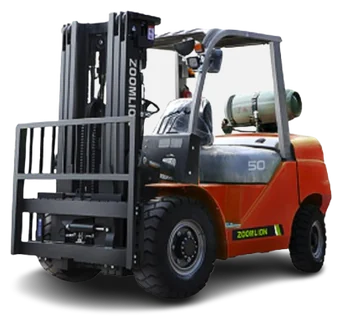 A ZOOMLION FL-L50 (mini) LPG forklift, from ZOOMLION’s North American catalogue