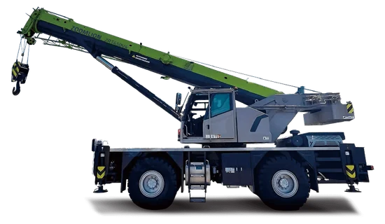 A ZOOMLION ZRT450V442A rough-terrain crane, from ZOOMLION’s North American catalogue